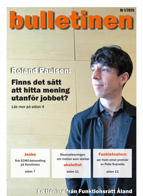 foto visar framisa av tidning med porträtt av man