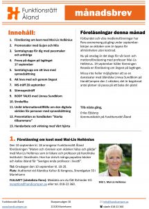 Foto av månadsbrevets framsida
