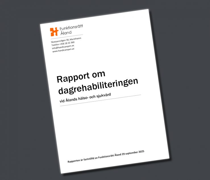 Framsida av rapport om dagrehabiliteringen